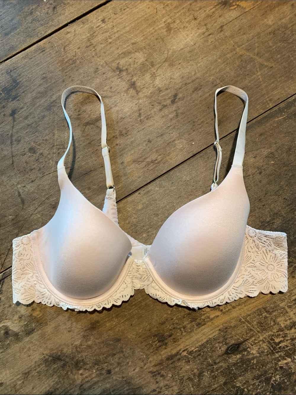 Aerie Real Sunny Lace Trim Full Coverage Bra